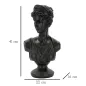 SCULTURA RZYMSKA KOBIETA CZARNA 22x16x41 cm